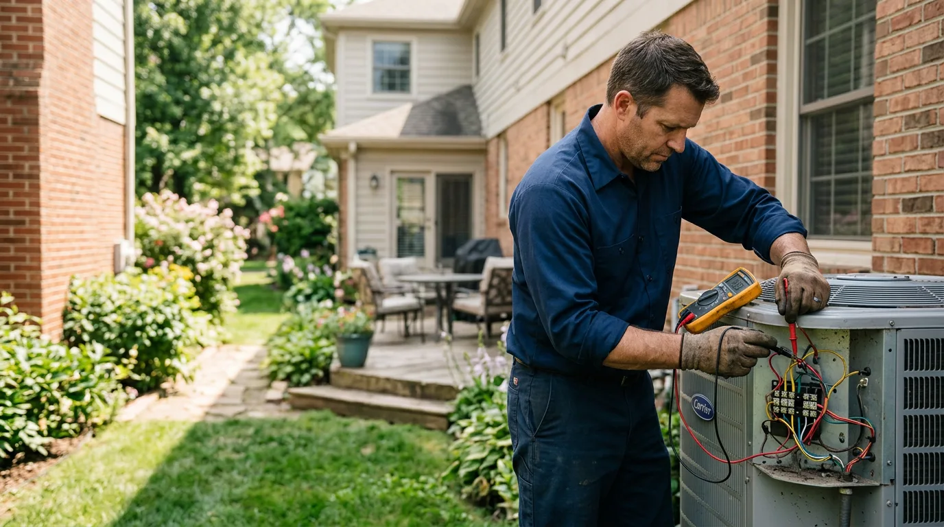 HVAC technician working near Selma, IA
